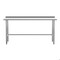 Flash Furniture Reese 430 Stainless Steel 18 Gauge Open Base Kitchen Prep and Work Table w/1.5-in Backsplash NH-WT-3072-OG-B1-5-GG - alternate 3